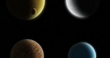 Wizje różnych planet pozasłonecznych / Credits - K. Kanawka