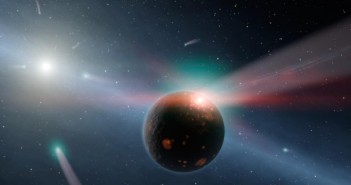 Młody układ gwiezdny o dużej ilości komet. Wizja artysty / Credit - NASA/JPL-Caltech