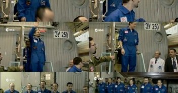 Uczestnicy eksperymentu Mars 500 po zakończeniu symulowanej wyprawy - 04.11.2011 / Credits - ESA