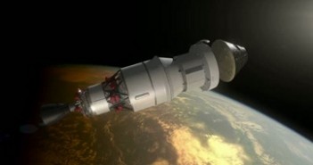 Artystyczna wizja jednego z etapów misji EFT-1 / Credits - NASA