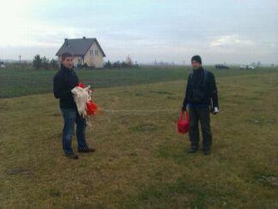 Ekipa pościgowa z podjętą kapsułą misji BOBAS-6 / Credits: Adam Piech i Krzysztof Kanawka