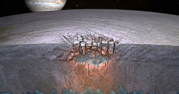 Przekrój formacji na powierzchni Europy, której powstanie wyjaśnili autorzy opisywanej pracy / Credits: Britney Schmidt/Dead Pixel VFX/Univ. of Texas at Austin