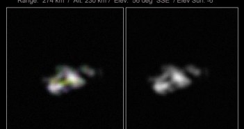 Zdjęcie satelity Fobos-Grunt wykonane z Ziemi / Credits: Ralf Vandenbergh