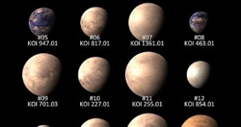 Wizja artystyczna 16. najlepszych kandydatów na egzoplanety zdatne do życia - stan na 6 grudnia 2012 / Credits - PHL UPR Arecibo