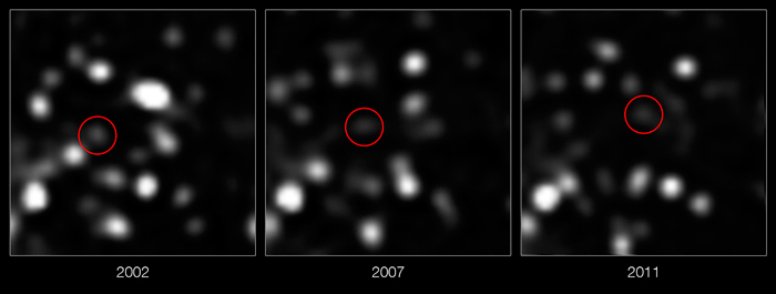 Zdjęcia z instrumentu NACO zamontowanego na należącym do ESO Very Larget Telescope / Credit - ESO/MPE