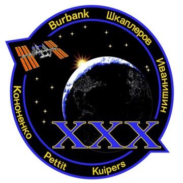 Patch Ekspedycji 30. na ISS / Credits - NASA, RSA