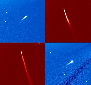 Mozaika komet zarejestrowanych przez sondę SOHO / Credits - NASA, ESA, SOHO