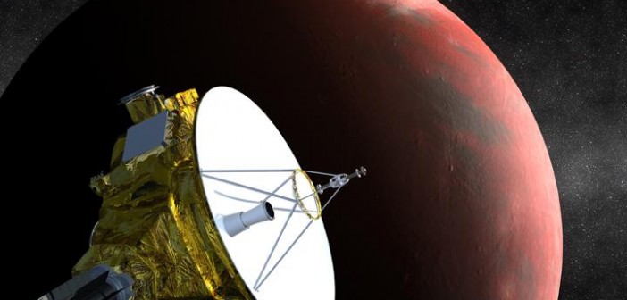 Sonda New Horizon w pobliżu Plutona / Credits: NASA