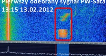 Pierwszy odebrany sygnał PW-Sata / Credits - Grzegorz Woźniak, CAMK