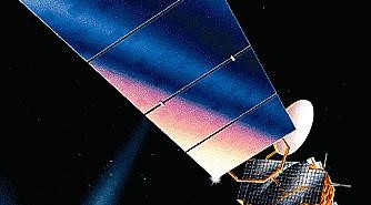 Satelita typu AS2100, do którego należą statki AMC-1, -2 i -3 / Credits: Lockheed Martin