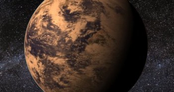 Artystyczna wizja GJ667C c, uwzględniająca najnowsze dane (i zakładająca masę zbliżoną do minimalnej) / Credits - PHL @ UPR Arecibo/ESO/S. Brunier