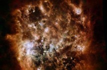 Ten nowy obraz Wielkiego Obłoku Magellana w świetle podczerwonym wykonany został przy użyciu Obserwatorium Kosmicznego Herschel (misja ESA przy udziale NASA) oraz Kosmicznego Teleskopu Spitzer (NASA) / Credits: ESA/NASA/JPL-Caltech/STScI