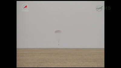 Tuż przed lądowaniem  / Credits - NASA TV