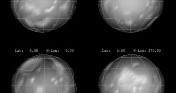 Model kształtu Phoebe, na podstawie danych z sondy Cassini - widoczny kształt zblizony do sferycznego / Credits - NASA/JPL-Caltech/SSI/Cornell
