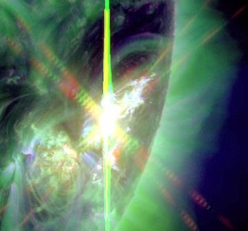 Rozbłysk klasy X1.1 z dnia 7 lipca 2012 / Credits - NASA, SDO