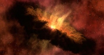 Artystyczna wizja formującego planety pyłowego dysku, podobnego do tego który zniknął z okolic gwiazdy TYC 8241 2652 / Credits: NASA/JPL-Caltech