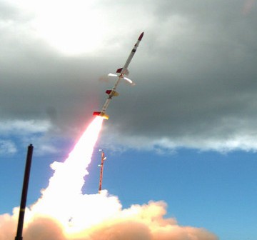 Start rakiety sondującej z silnikiem Scramjet HIFiRE 2 na pokładzie/Credits: AFRL & NASA