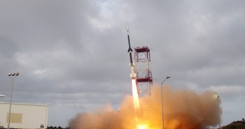 Start Black Brant IX z dnia 23 lipca z ładunkiem stanowiącym osłonę termiczną IRVE-3 wraz z oprzyrządowaniem. (Credits: NASA)