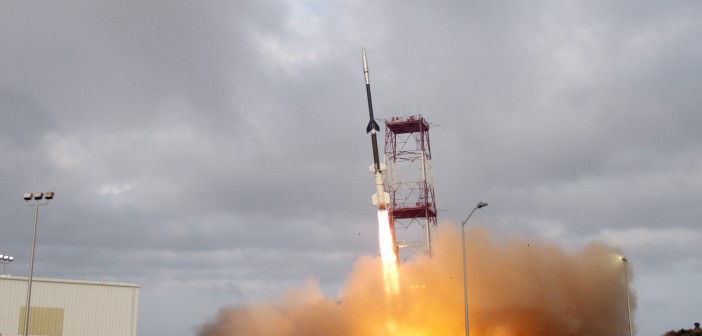 Start Black Brant IX z dnia 23 lipca z ładunkiem stanowiącym osłonę termiczną IRVE-3 wraz z oprzyrządowaniem. (Credits: NASA)
