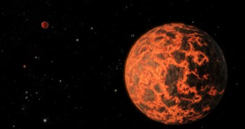 Wizualizacja czerwonego karła GJ 436 oraz planety UCF 1.01 / Credtis: NASA, Caltech