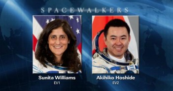 Dzisiejsi wykonawcy spaceru kosmicznego / Credits: NASA TV