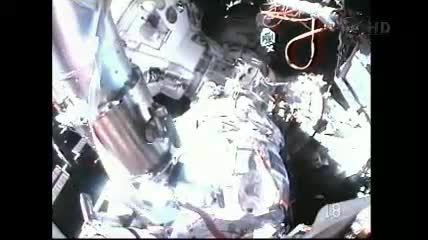 Widok na rosyjską część ISS - 18:22 CEST / Credits - NASA TV