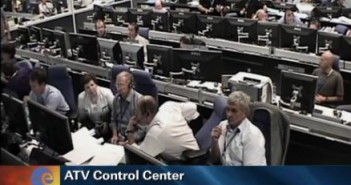 Widok na centrum ATV w Tuluzie, podczas próby odcumowania ATV-3 od ISS - 26.09.2012 / Credits - NASA TV