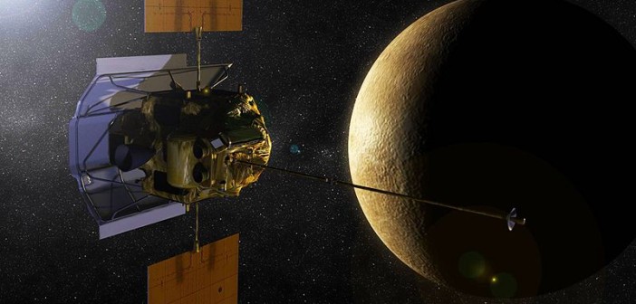 MESSENGER i Merkury - wizja artystyczna / Credits: NASA