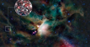 Molekuły cukru w gazie otaczającym młodą gwiazdę podobną do Słońca, 400 lat świetlnych od Ziemi. (Credits: ESO)