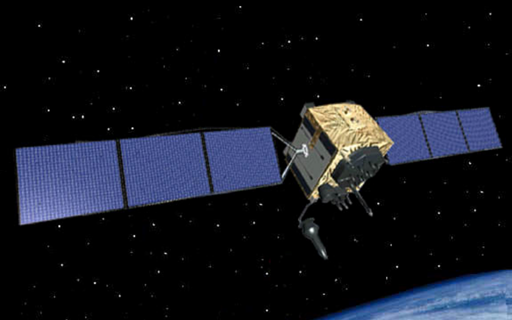 Wizja artystyczna satelity GPS 2F-3 na orbicie / Credits : Boeing