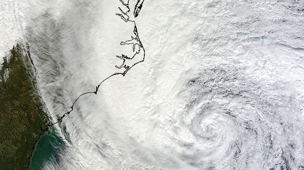 Huragan Sandy u wybrzeży USA - 28.10.2012 / Credits: NASA
