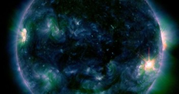Dziewięć minut po fazie maksymalnej rozbłysku klasy M2.2 - 28.11.2012 / Credits - NASA, SDO, lmsal.com