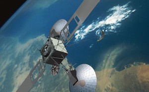 Wizualizacja satelity nowej serii TDRS / Credits: Boeing
