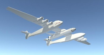 Wizja systemu Startolaunch z rakietą Orbital ATK. Credit: Stratolaunch Systems