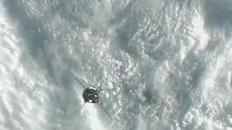 Sojuz TMA-07M zbliża się do ISS - 21.12.2012 / Credits - NASA TV