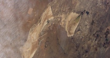 Baza Edwards z pokładu promu Columbia. Zdjęcie z FD6 / Credits - NASA