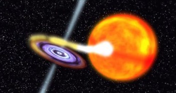 Układ podwójny składający się z czarnej dziury oraz gwiazdy / Credits: NASA