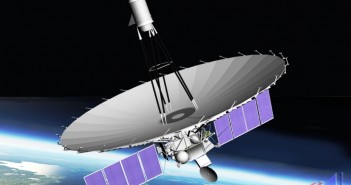 RadioAstron - wizualizacja / Credits: Roskosmos
