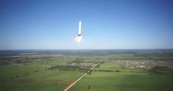 Piątu test rakiety Grasshopper / Credits - SpaceX
