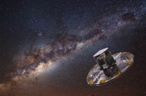 Gaia obserwująca Drogę Mleczną - wizualizacja / Credits: ESA, ATG medialab, ESO (S. Brunier)