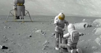 Grafika prezentująca koncepcję Lunar First / Credits - NASA