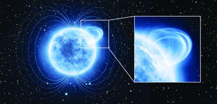 Wizja artystyczna magnetara SGR 0418 / Credits: ESA/ATG Medialab