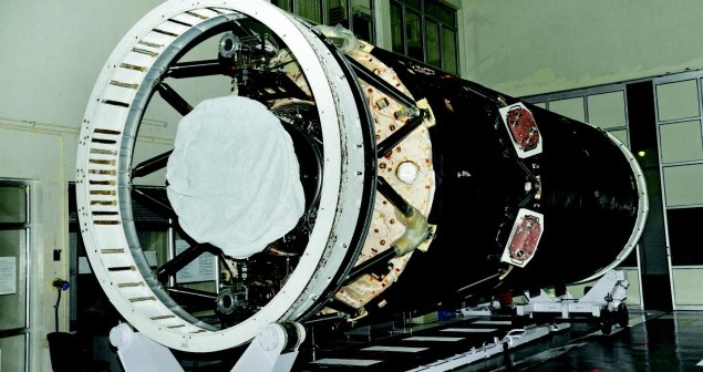 Indyjski trzeci stopień rakiety GSLV MkII / Źródło: www.frontline.in