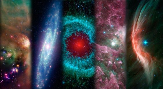 Mozaika zdjęć z teleskopu Spitzera / Credits: NASA