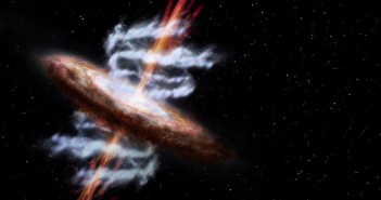 Galaktyka z czarną dziurą - cel obserwacji misji L2 i L3 / Credits - ESA/AOES Medialab