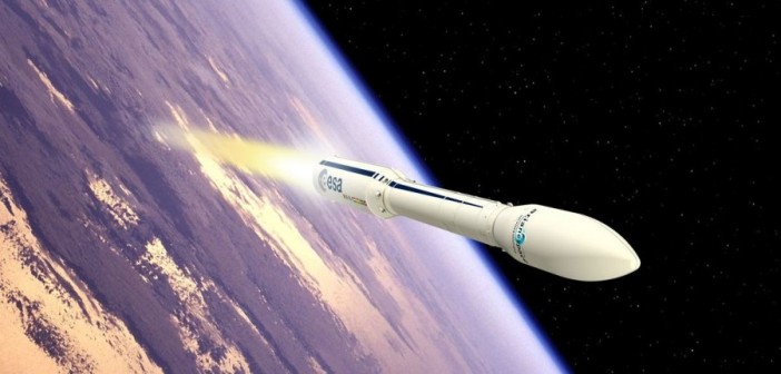 Start rakiety Vega - wizualizacja / Credits: ESA