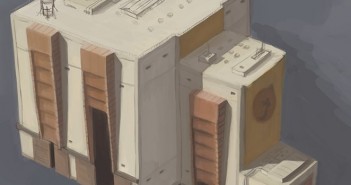 Vehicle Assembly Building - graphics concept for Race To Mars / Credits - Intermarum