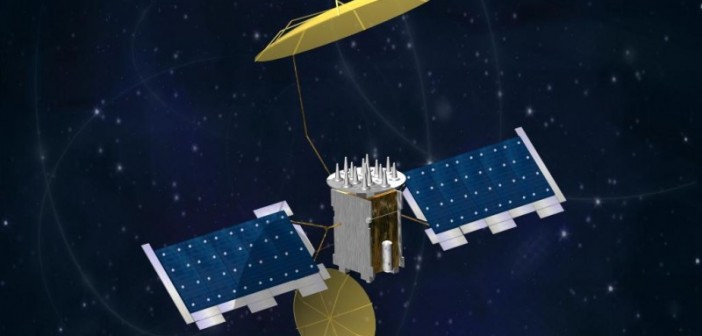 Satelita serii MUOS - wizualizacja / Credits: Lockheed Martin
