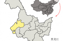 Położenie prefektury Qiqihar prowincji Heilongjiang na mapie Chin / Credits: Croquant, Licence: CC-BY-3.0