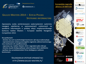 Plakat konkursu Galileo Master 2014 / Credits: Kosmonauta.net